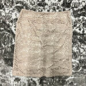 Jones New York Beige Lace Pencil Skirt